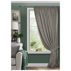 Комплект Kauffort Велюр на ленте 270 см, 1 шт серый