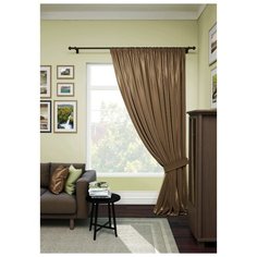 Комплект Kauffort Атлас на ленте 280 см, 1 шт. темно-коричневый