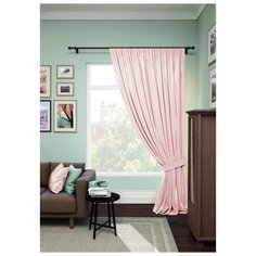 Комплект Kauffort Атлас на ленте 280 см, 1 шт. розовый