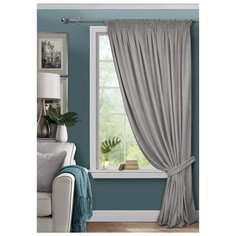 Комплект Kauffort Велюр на ленте 270 см, 1 шт светло-серый