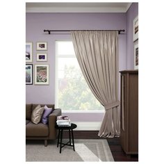 Комплект Kauffort Атлас на ленте 280 см, 1 шт. бежево-сиреневый