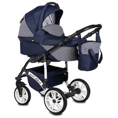 Универсальная коляска Alis Ontario (2 в 1) 03 т.синий/т.синий узор