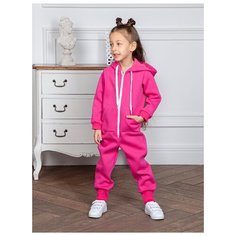 Комбинезон Веселый Малыш размер 92, малиновый