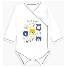 Боди Веселый Малыш размер 68, белый