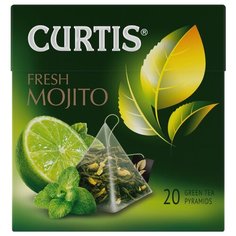 Чай зеленый Curtis Fresh Mojito в пирамидках, 67 г, 20 шт.