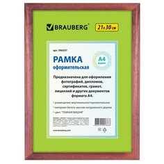 Фоторамка BRAUBERG HIT 21х30 (багет 18 мм) темная вишня