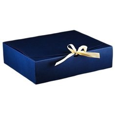 Коробка подарочная Yiwu Youda Import and Export сборная 31 х 8 х 25 см синий