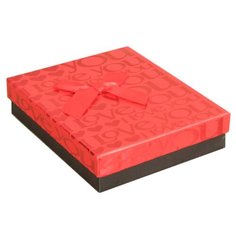 Коробка подарочная Yiwu Zhousima Crafts 2676173 - 2676176 10.5 х 3 х 13 см красный/черный