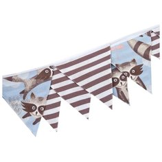 Крошка Я Гирлянда из флажков Еноты 4203172 голубой