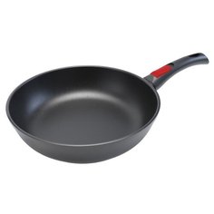 Сковорода НЕВА МЕТАЛЛ ПОСУДА Комфортная 7024к 24 см, съемная ручка, черный