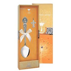 АргентА Набор "Крестильный" с ложкой "Вседержитель" с чернением