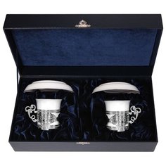 АргентА Набор кофейных чашек "Август Октавиан" с блюдцами, 2 персоны