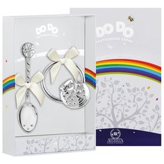 АргентА Набор для малышей DODO "Божья коровка" (ложка + погремушка)