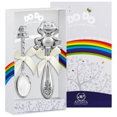 АргентА Набор для малышей DODO "Лягушка" (2 предмета ложка + погремушка)
