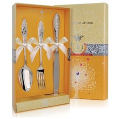 АргентА Набор десертный "Морозко" (3 предмета ложка + вилка + нож)