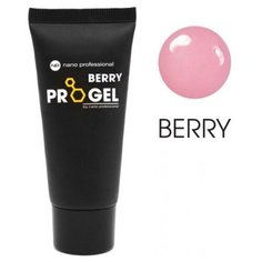 Гель Nano Professional Progel полиакриловый для моделирования, 30 мл berry