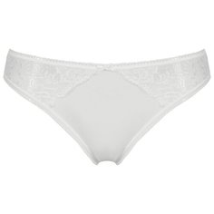 Alla Buone Трусы стринги с кружевом и фестонами по краям, размер 2(44), белый