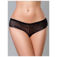 Alla Buone Трусы слипы низкой посадки кружевные, размер 3(46), nero