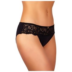 Luce del Sole Трусы слипы Sposa низкой посадки с кружевом, размер 48, черный