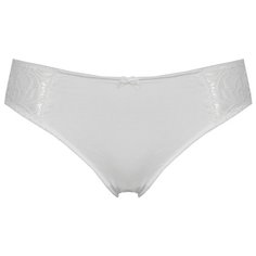 Alla Buone Трусы слипы с кружевной полосой по бокам спереди, размер 3(46), белый