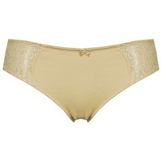 Alla Buone Трусы слипы с кружевной полосой по бокам спереди, размер 5(50), бежевый