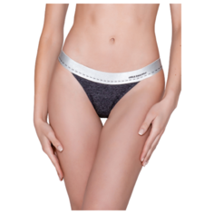 Alla Buone Трусы танга низкой посадки, размер 5(50), темно-серый