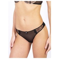 Luce del Sole Трусы бразильяна низкой посадки, размер 50, черный