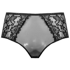 Alla Buone Трусы слипы высокой посадки, размер 3(46), черный (nero)