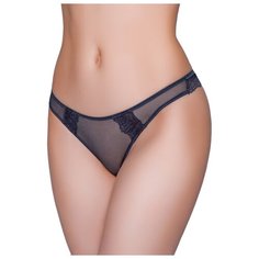 Alla Buone Трусы бразилиана низкой посадки из полупрозрачной сетки, размер 3(46), серый