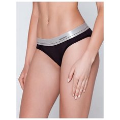 Alla Buone Трусы слипы с узким боковым швом, размер 5(50), черный