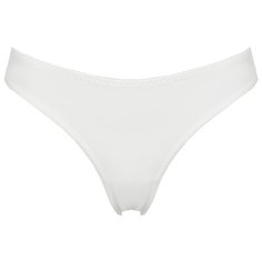 Alla Buone Трусы стринги низкой посадки с кружевом сзади, размер 5(50), белый