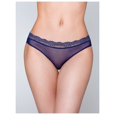 Alla Buone Трусы слипы из сетки с кружевом, размер 2(44), синий