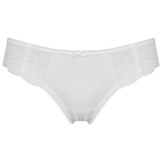 Alla Buone Трусы стринги с кружевными вставками по бокам, размер 2(44), bianco
