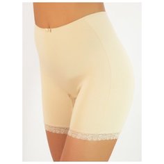 Alla Buone Трусы панталоны высокой посадки, размер 5(50), бежевый