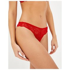 Luce del Sole Трусы бразилиана Fata низкой посадки кружевные, размер 48, красный