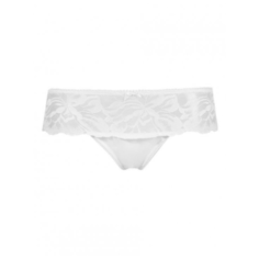 Alla Buone Трусы слипы низской посадки с кружевом, размер 3(46), белый