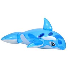 Надувная игрушка-наездник Intex Касатка 58523 синий/белый