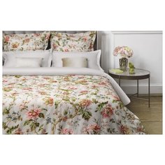 Постельное белье евростандарт ECOTEX Новеллика Марелла, сатин, 50 х 70 и 70 х 70 см белый/розовый