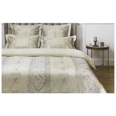 Постельное белье 2-спальное макси ECOTEX Новеллика Капри, сатин, 50 х 70 и 70 х 70 см бежевый