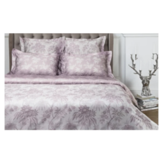 Постельное белье евростандарт ECOTEX Новеллика Маори, сатин, 50 х 70 и 70 х 70 см сиреневый