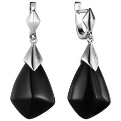 Balex Серьги 2430930118 из серебра 925 пробы с ониксом