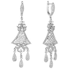 Balex Серьги 2405935454 из серебра 925 пробы с фианитом