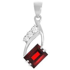 Balex Подвеска 3405936970 из серебра 925 пробы с гранатом природным и фианитом