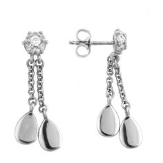 Balex Серьги 2441910054 из серебра 925 пробы с фианитом