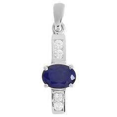 Balex Подвеска 3405933150 из серебра 925 пробы с сапфиром корундом природным и фианитом