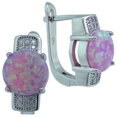 Balex Серьги 2405937500 из серебра 925 пробы с опалом и фианитом