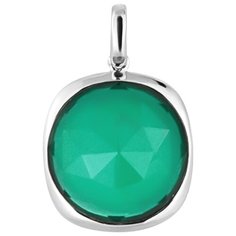 Balex Подвеска 3436930228 из серебра 925 пробы с агатом зелёным природным и горным хрусталем