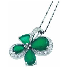 Balex Подвеска 3405934390 из серебра 925 пробы с хризопразом природным и фианитом