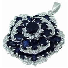 Balex Подвеска 3405930307 из серебра 925 пробы с сапфиром корундом природным и фианитом