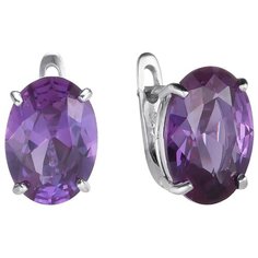 Balex Серьги 2405937729 из серебра 925 пробы с александритом синтетическим